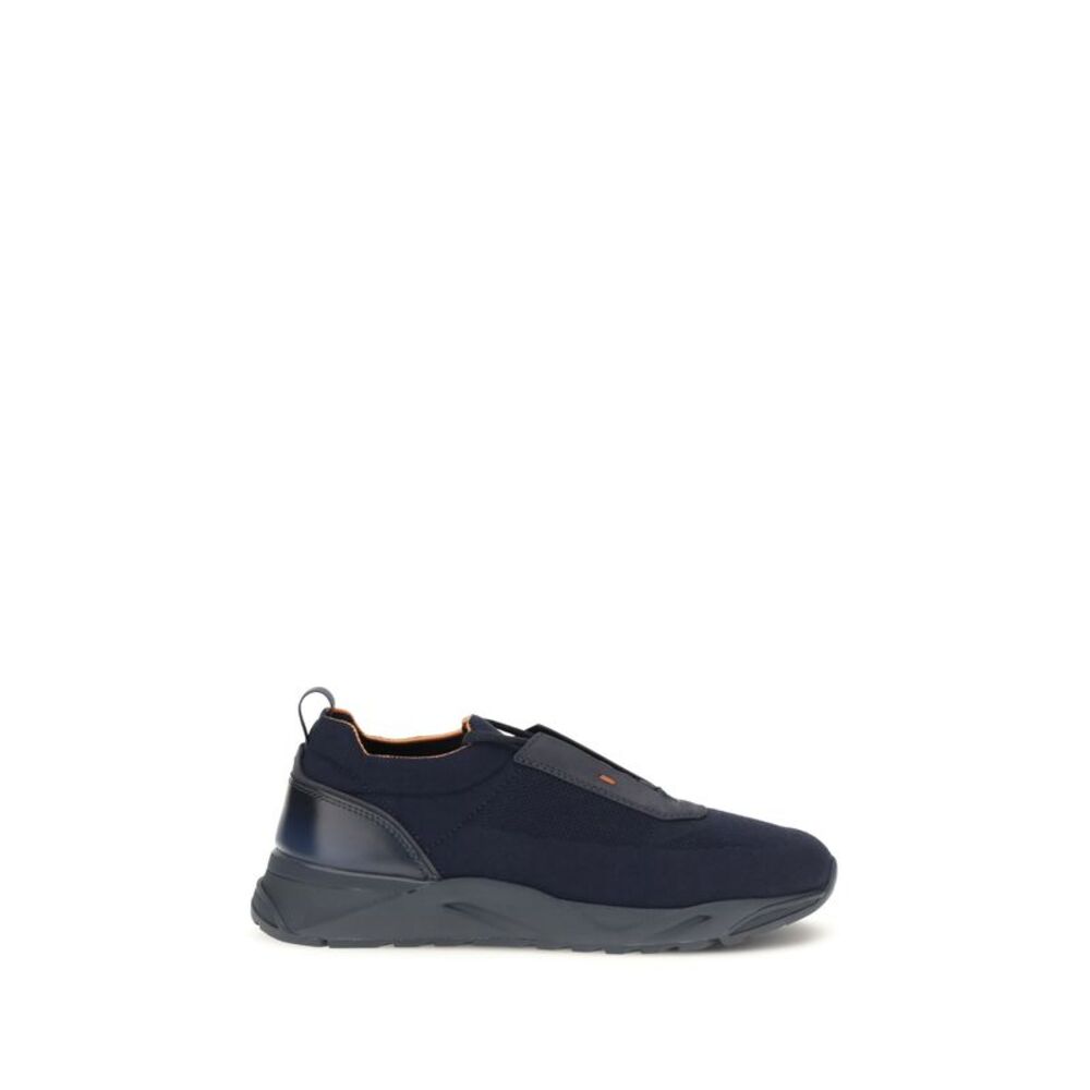 Santoni Men Stretch Fabric Sneakers